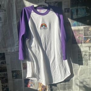 Custom T-shirt dress with a rainbow on it! 🌈 🌈